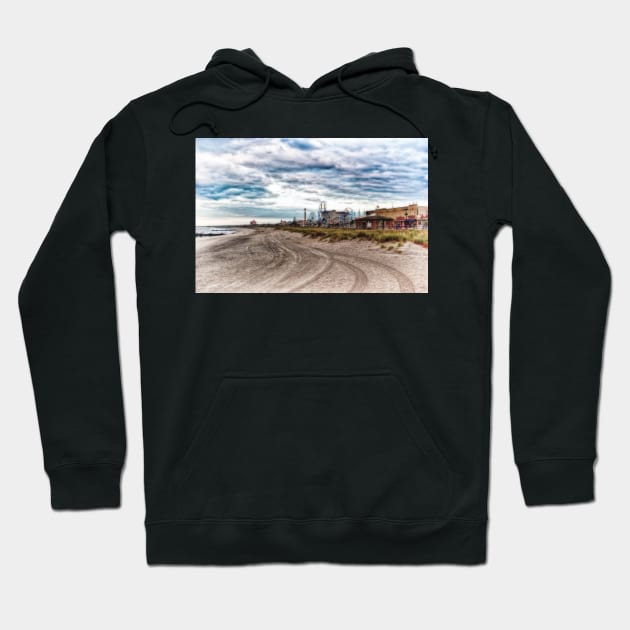 Ocean City New Jersey - Beach and Boardwalk Hoodie by JimDeFazioPhotography